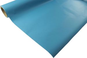 Folia rolka carbon 3D niebieska 1,27x30m