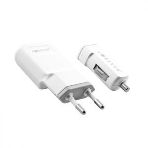 Ładowarka Forever USB 3w1 do iPhone 5 biała