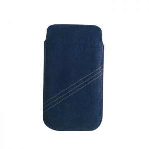 Wsuwka GreenGo Canvas XL (iPhone 4) granatowa