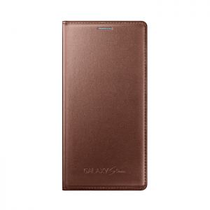 Etui Samsung EF-FG800BF S5mini złoty Flip Cover