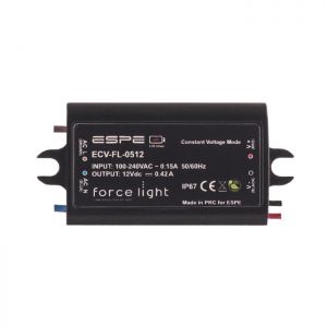 Zasilacz LED ECV-FL-0512 12V 5W IP67