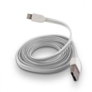 Kabel USB Forever do iPhone 5/6 silikonowy płaski