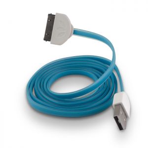 Kabel USB Forever do iPhone 3/4 silikonowy płaski