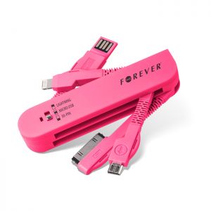 Kabel Forever 3w1 30-PIN (iPhone 4) & Lightning (i