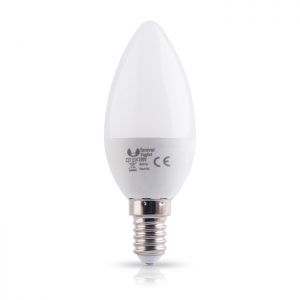 Żarówka LED E14 C37 7W 230V  zimna 6000K