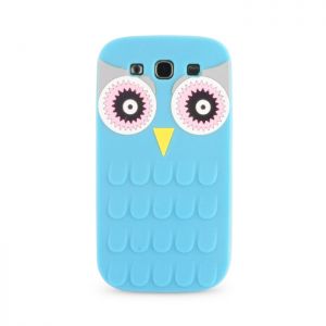 Nakładka Animal 3D Owl do iPhone 5/5S jasnoniebies