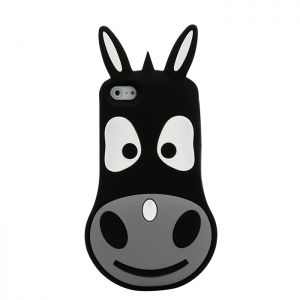 Nakładka Animal 3D Donkey do iPhone 5/5S czarna