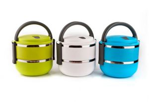 Termiczne podwójne pojemniki na żywność LUNCH BOX
